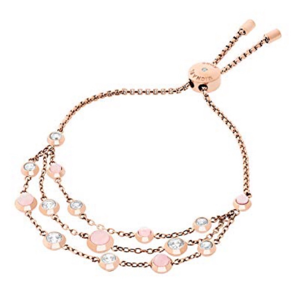 Michael Kors Rose Gold Slider Braclet